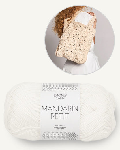 Buttercup Bag | Boho Tasche aus Mandarin Petit von Sandnes Garn