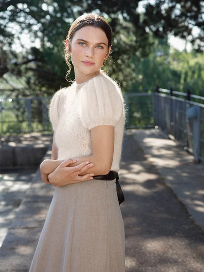 Chemise Lucia | douce et séduisante en Tynn Silk Mohair de Sandnes Garn