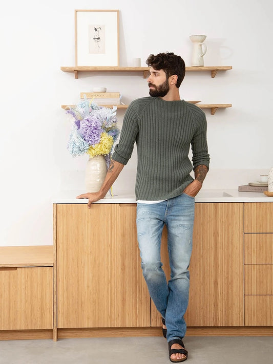 Le pull marin de Peter | en côte tricoté avec la Sunday de Sandnes Garn