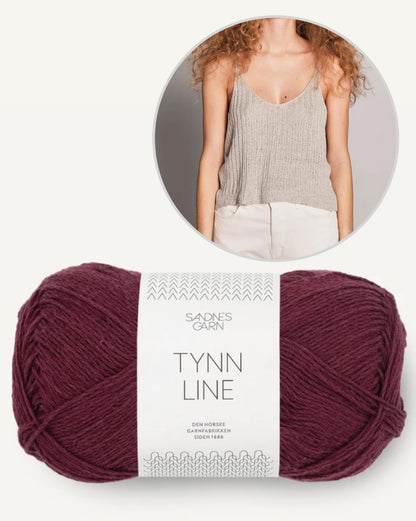 Débardeur côtelé | super doux en Tynn Line de Sandnes Garn