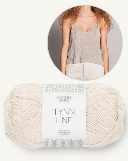 Débardeur côtelé | super doux en Tynn Line de Sandnes Garn