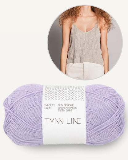Débardeur côtelé | super doux en Tynn Line de Sandnes Garn