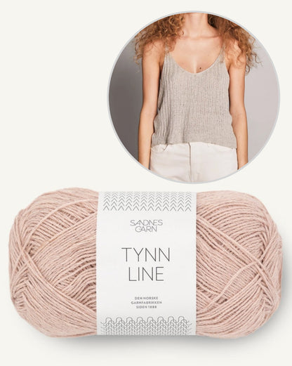 Débardeur côtelé | super doux en Tynn Line de Sandnes Garn