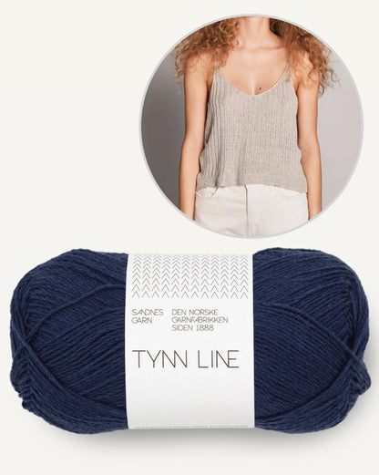 Débardeur côtelé | super doux en Tynn Line de Sandnes Garn