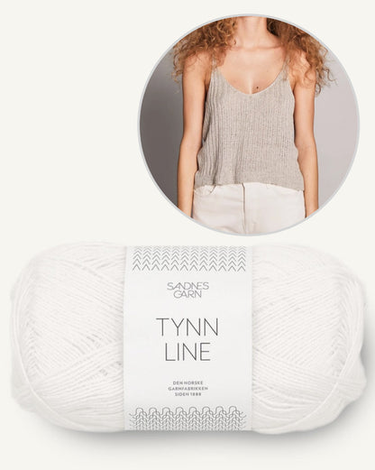 Débardeur côtelé | super doux en Tynn Line de Sandnes Garn
