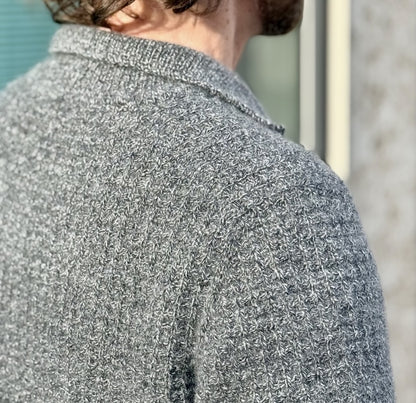 The Cashmere-Waffle Polo | waffle pattern from Classic Cashmere by Cardiff