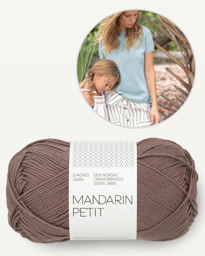 Bow Shirt | delicate lace pattern from Mandarin Petit by Sandnes Garn