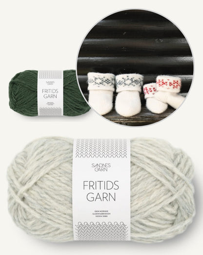 Felted Snowflake Slippers | charming gift made of Fritidsgarn by Sandnes Garn
