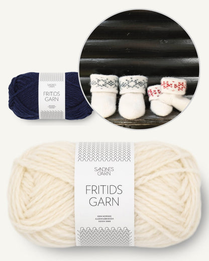 Felted Snowflake Slippers | charming gift made of Fritidsgarn by Sandnes Garn