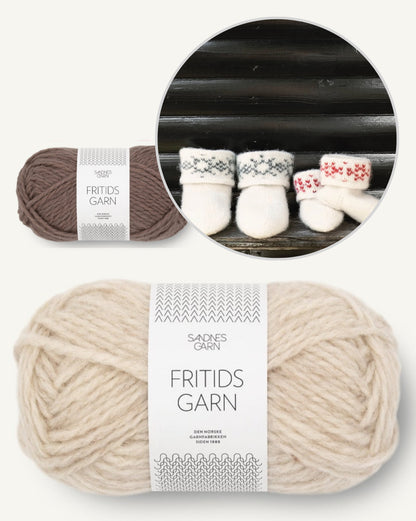Felted Snowflake Slippers | charming gift made of Fritidsgarn by Sandnes Garn