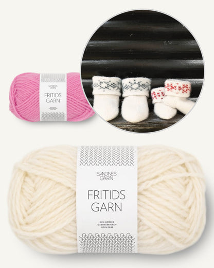 Felted Snowflake Slippers | charming gift made of Fritidsgarn by Sandnes Garn