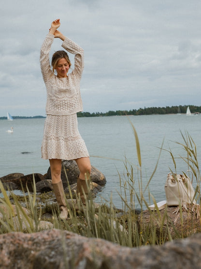 Seashore Blouse | aus zartem Pure Silk von Knitting for Olive