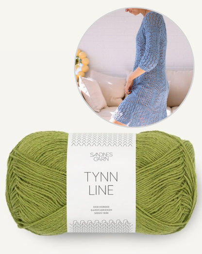 Robe Seashore | motif délicat en Tynn Line de Sandnes Garn