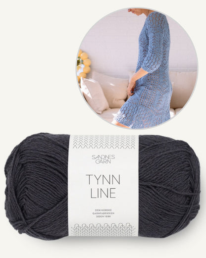 Robe Seashore | motif délicat en Tynn Line de Sandnes Garn