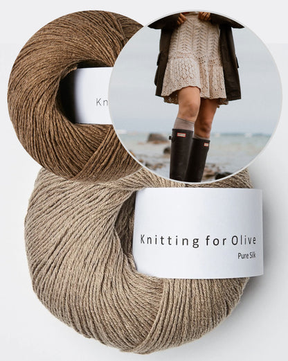 Seashore Skirt | atemberaubend romantisches Muster aus Pure Silk von Knitting for Olive