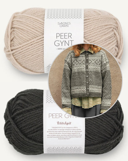 Cardigan Setesdal | motif classique en Peer Gynt de Sandnes Garn
