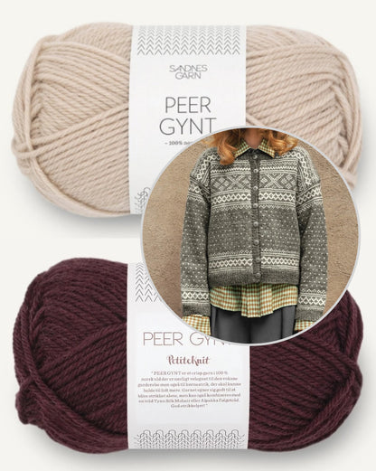 Cardigan Setesdal | motif classique en Peer Gynt de Sandnes Garn