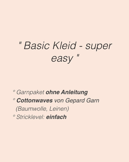 Sidewalk Dress | schlichtes Kleid aus Cottonwaves von Gepard Garn