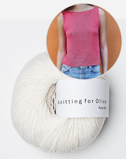Sigrid Top | let A-formet model i ren silke fra Knitting for Olive