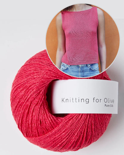 Sigrid Top | let A-formet model i ren silke fra Knitting for Olive