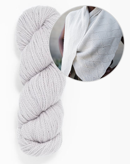 Skala Shawl | maiga šalle no Woolfolk Tynd dzijas