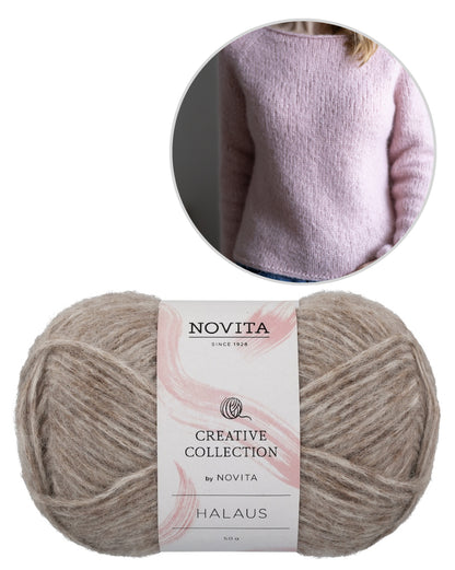 Slow Morning Sweater | pull basique décontracté en Halaus de Novita