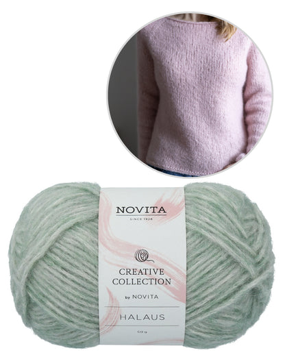 Slow Morning Sweater | pull basique décontracté en Halaus de Novita