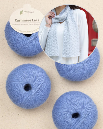 Snowscape-tørklæde | fint mønster i Cashmere Lace fra Pascuali