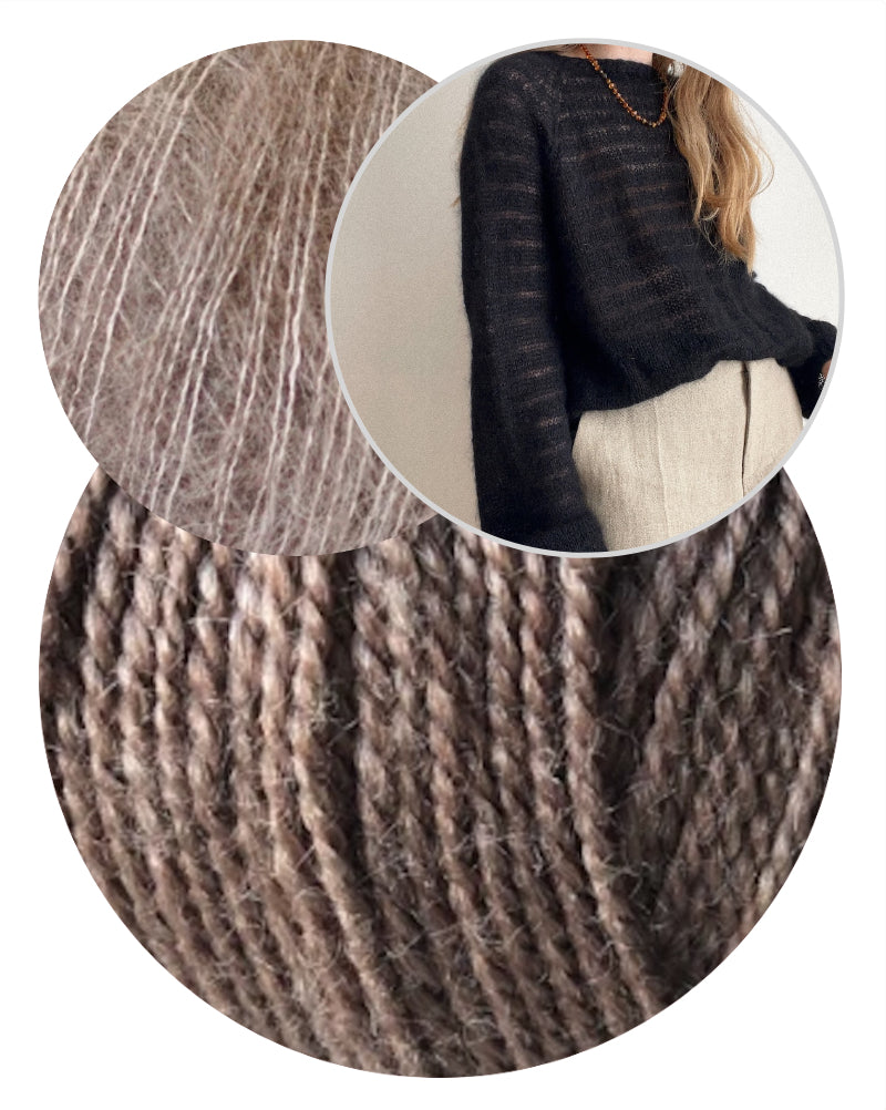Aegyoknit Sook Moon Sweater mit Wild & Soft und Kid Seta von Gepard Garn 10