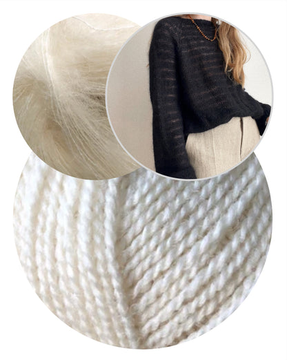 Aegyoknit Sook Moon Sweater mit Wild & Soft und Kid Seta von Gepard Garn 7