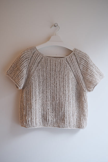 Top Sablé | fines rayures bouclées en Curly Cotton de Gepard Garn
