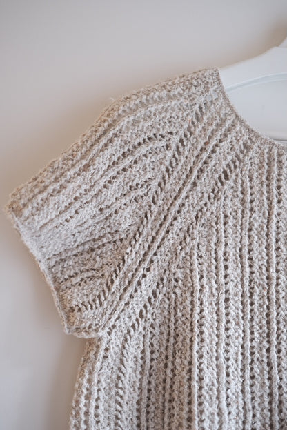 Top Sablé | fines rayures bouclées en Curly Cotton de Gepard Garn