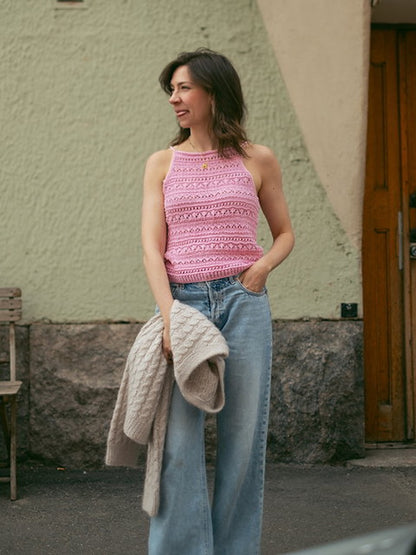 Sour Candy Top | bezaubernde Musterstreifen aus Line von Sandnes Garn