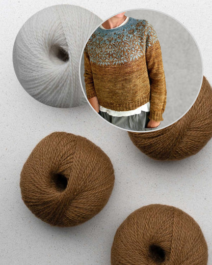Pull Spekulatius | motif romantique spéculoos en balayage de Pascuali