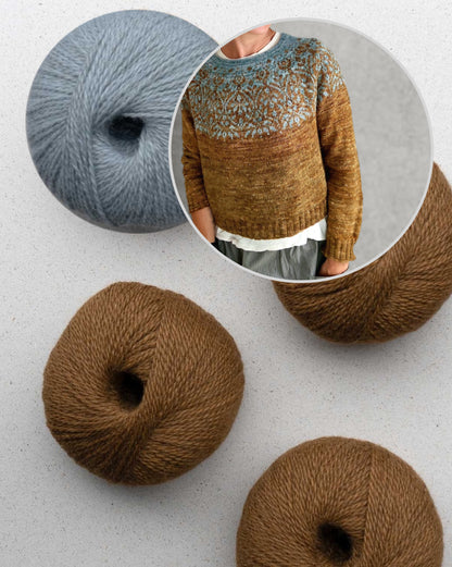 Pull Spekulatius | motif romantique spéculoos en balayage de Pascuali