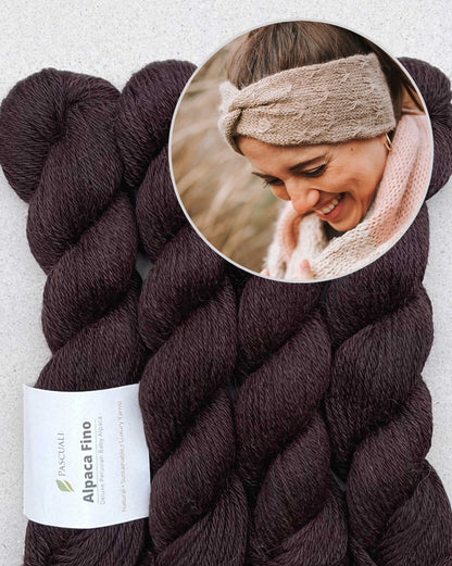 Stirnband Wiesenblume | verzaubert und kuschelweich aus Alpaca Fino von Pascuali