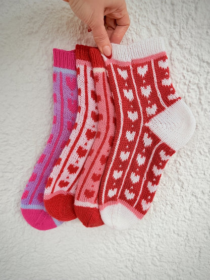 Love-ly Heart Socks | beautifully lovable made from 1 Class by Mayflower Denmark