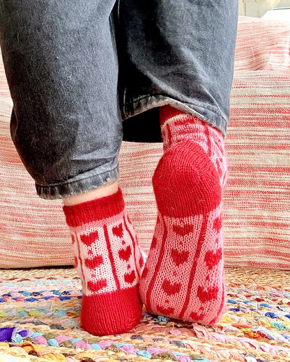 Love-ly Heart Socks | beautifully lovable made from 1 Class by Mayflower Denmark