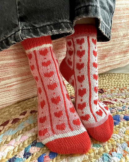 Love-ly Heart Socks | beautifully lovable made from 1 Class by Mayflower Denmark