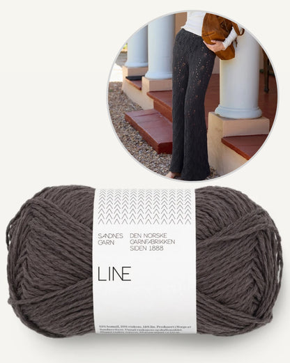 Summer Pants | Airy delicate lace pattern from Line by Sandnes Garn
