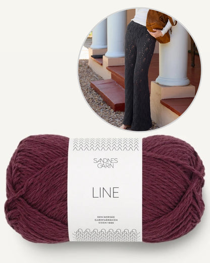 Summer Pants | Airy delicate lace pattern from Line by Sandnes Garn
