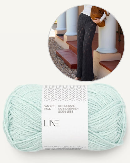 Summer Pants | Airy delicate lace pattern from Line by Sandnes Garn