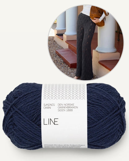 Summer Pants | Airy delicate lace pattern from Line by Sandnes Garn
