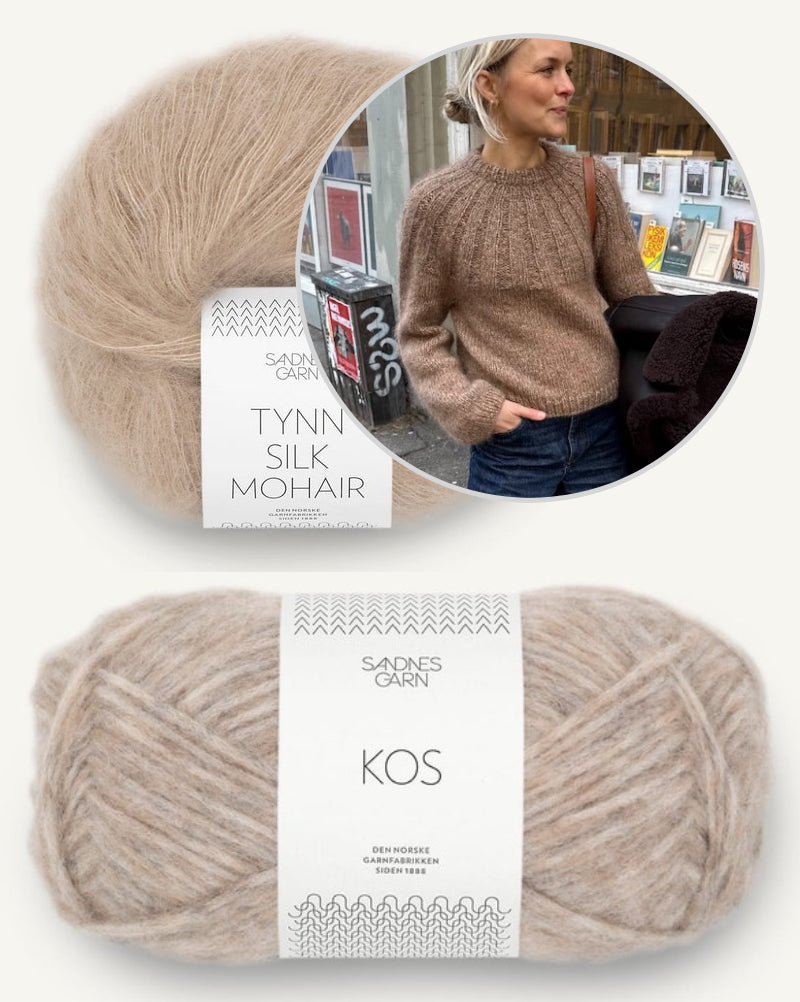 Sunday Sweater | cozy soft sweater with Kos and Tynn Silk Mohair from Sandnes Garn