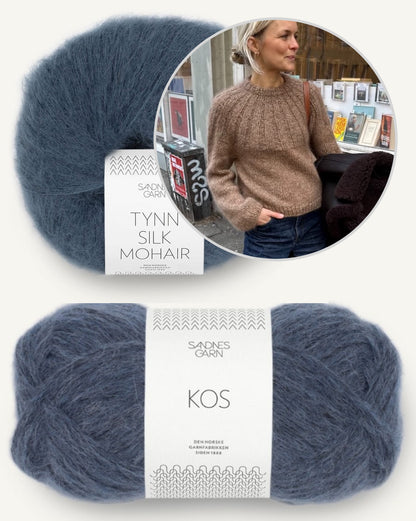 Sunday Sweater | cozy soft sweater with Kos and Tynn Silk Mohair from Sandnes Garn