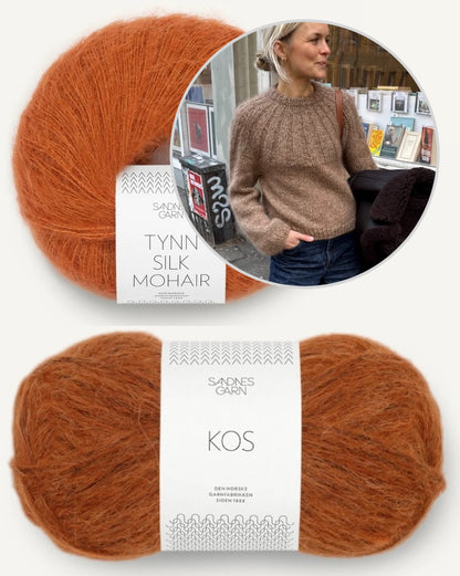 Sunday Sweater | cozy soft sweater with Kos and Tynn Silk Mohair from Sandnes Garn