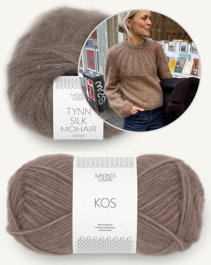 Sunday Sweater | cozy soft sweater with Kos and Tynn Silk Mohair from Sandnes Garn