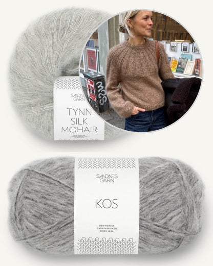Sunday Sweater | cozy soft sweater with Kos and Tynn Silk Mohair from Sandnes Garn