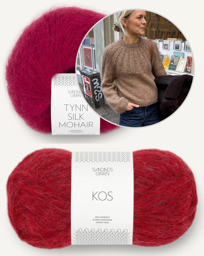 Sunday Sweater | cozy soft sweater with Kos and Tynn Silk Mohair from Sandnes Garn