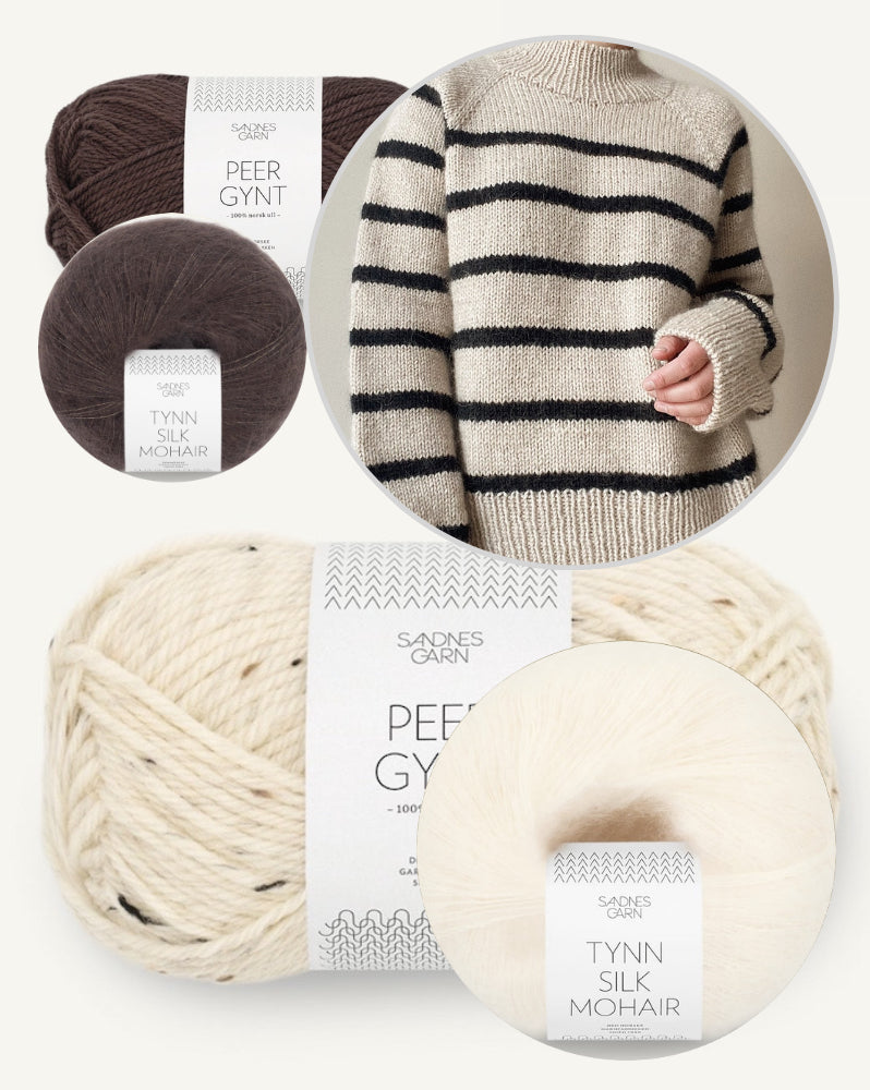 Novemberknits Sunde Winter Sweater mit Peer Gynt und Tynn Silk Mohair von Sandnes Garn 11